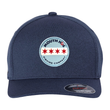 Load image into Gallery viewer, FLEXFIT Hat Navy- CHICAGO FLAG