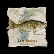 Load image into Gallery viewer, NAUTICAL SMALLMOUTH BASS - LAKE MICHIGAN (Front & Back Print)