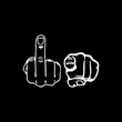 Load image into Gallery viewer, PROTECTED BY SATIRE (FRONT) -F.U. (BACK)