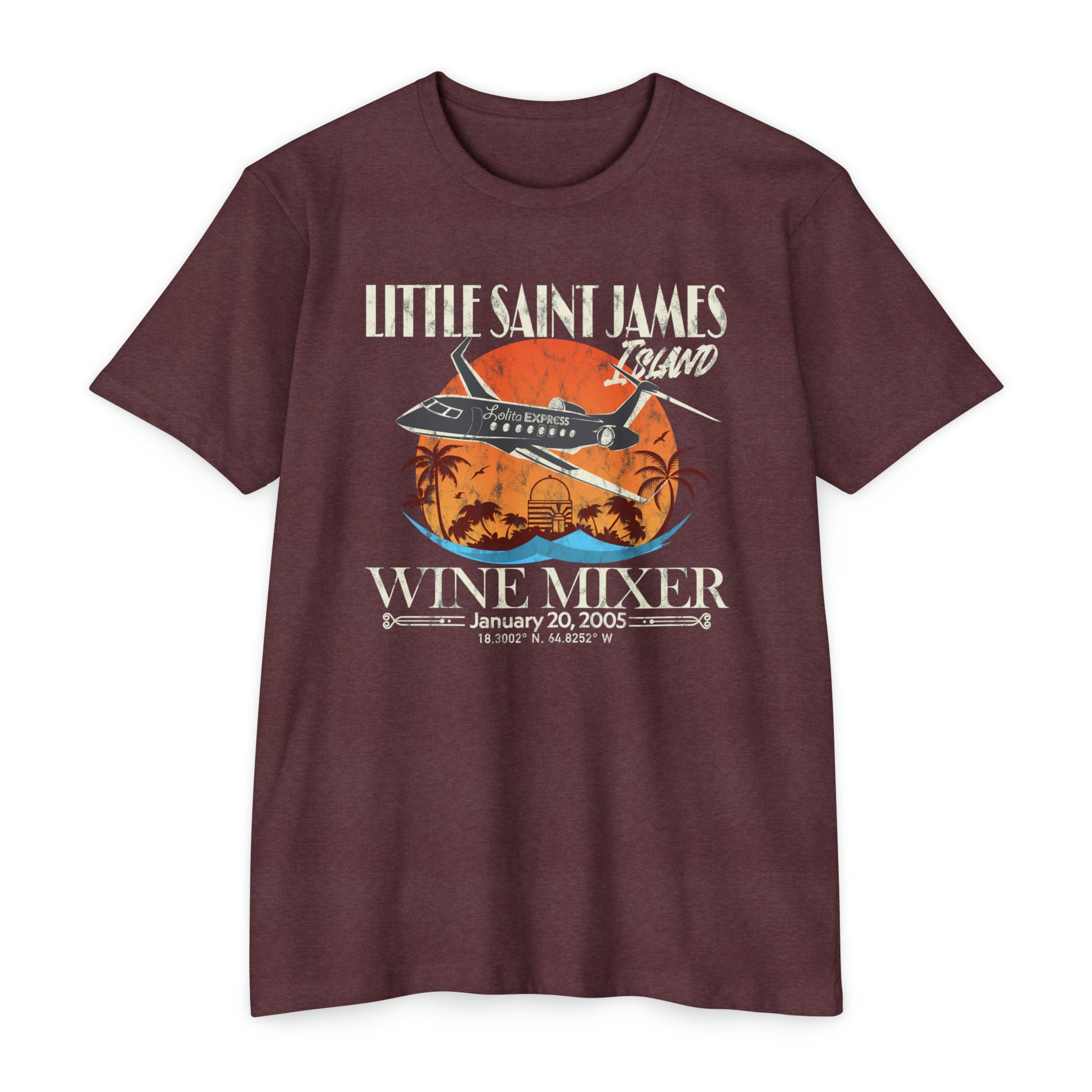 LITTLE SAINT JAMES ISLAND-WINE MIXER - T-Shirt | Mouth Hug Fishing 