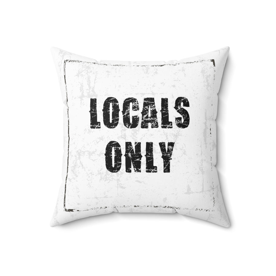 LOCALS ONLY Faux Suede Square Pillow