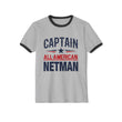 Load image into Gallery viewer, CAPTAIN ALL-AMERICAN NETMAN Ringer T-Shirt
