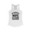 Load image into Gallery viewer, Tank Top MY HUSBAND&#39;S WIFE IS F*CKING AWESOME TANK.

