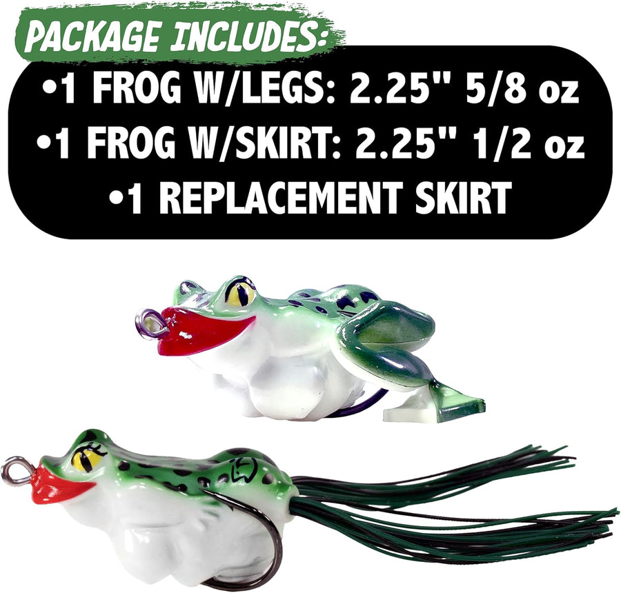 Ol' Slumpy™ Topwater Frog (2-Pack) - | Mouth Hug Fishing Company