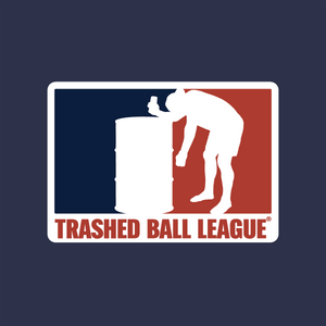 TRASHED BALL Deep V-Neck Tee