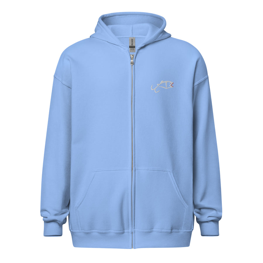 Zip Hoodie (Embroidery)  LOGO ON FRONT ONLY