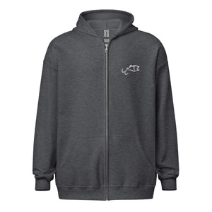 Zip Hoodie (Embroidery)  LOGO ON FRONT ONLY