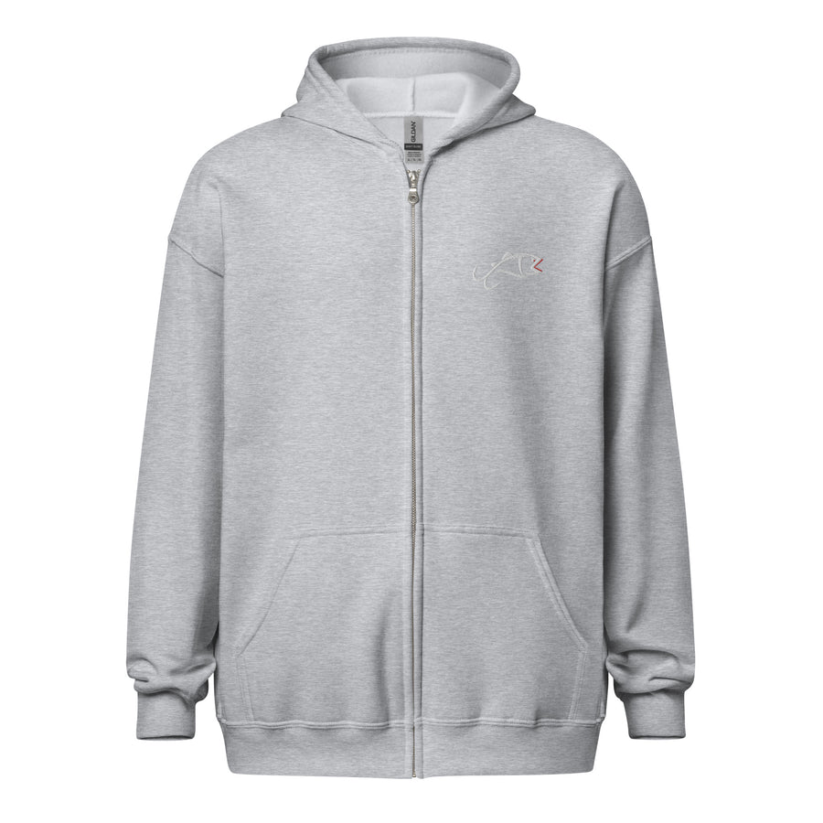 Zip Hoodie (Embroidery)  LOGO ON FRONT ONLY