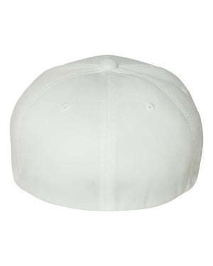 Flexfit Hat WHITE-WHITE SIDE LOGO- Item #23495
