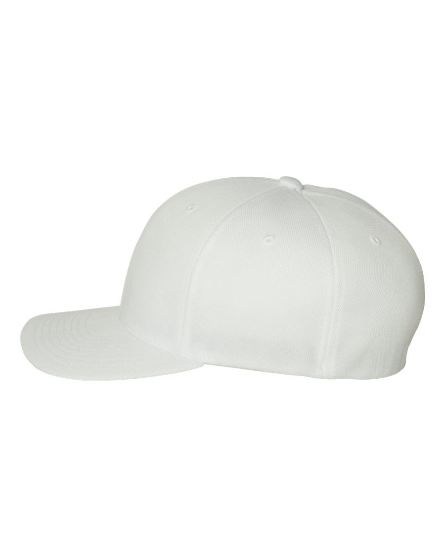 Flexfit Hat WHITE-WHITE SIDE LOGO- Item #23495