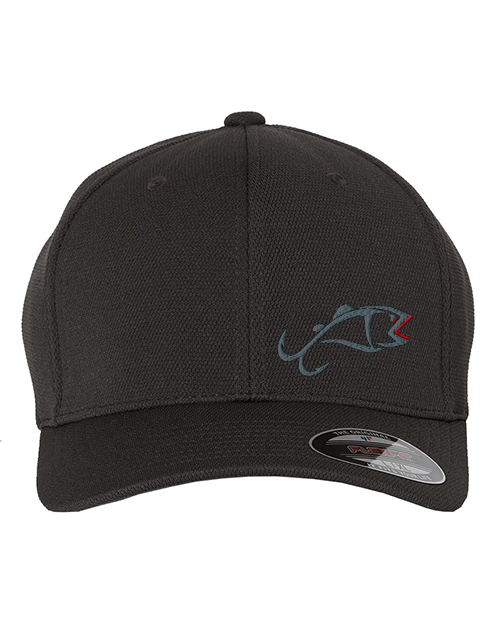 Flexfit Hat Black-GRAY SIDE LOGO- Item #23495