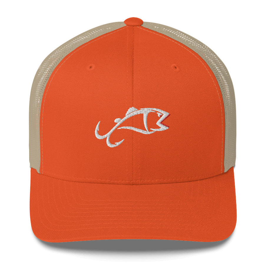 Trucker Hat Center Logo Rustic Orange/ Khaki